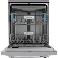 KDF60578S Отдельностоящая посудомоечная машина KORTING/ Отдельностоящая посудомоечная машина KORTING, 60 см, 3 корзины, 14 комплектов, электронное управление, LED индикаторы, 8 программ, отложенный старт, половинная загрузка, автоматическая программа, акт