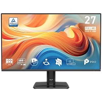 9S6-3PE9CM-010 Монитор/ MSI PRO MP271 E14A 27'', 1920x1080, IPS, 178x178, 300nit, 144Hz, 4ms, VGA/HDMI/DP, noUSB-A, Audio in/out, T, IntPWR, 100x100VESA, Black, 1y