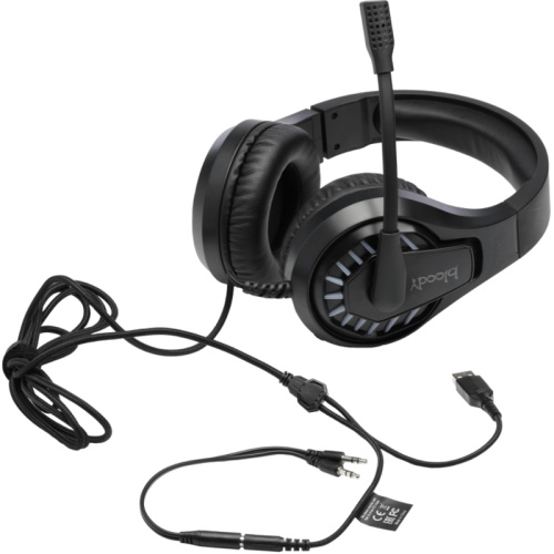 G230P Наушники с микрофоном A4Tech Bloody G230p черный 2м накладные оголовье (G230P) фото 14