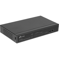 TL-SF1008LP Коммутатор/ 8-port 10/100 Mbps unmanaged switch with 4 PoE ports, metal case, desktop installation, PoE budget-41w.