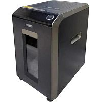 OK1910SA200M Шредер Office Kit SA200M1,9х10 черный/серый с автоподачей (секр.P-5) фрагменты 220лист. 40лтр. скобы пл.карты