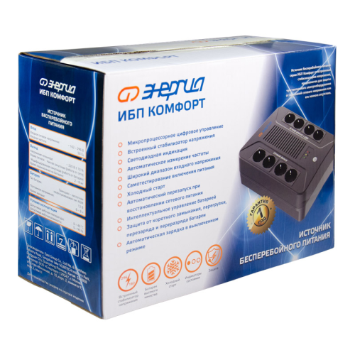 Е0201-1001 ИБП Комфорт 800 Энергия/ UPS Comfort 800 Energy фото 7