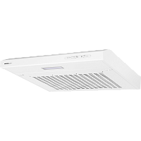 HORIZONTAL50White Вытяжка HOMSair HORIZONTAL 50 White/ подвесная, ползунковое управление, 3 скорости, до 12 м2, 45 дБ, светодиодное LED-освещение, угольный фильтр CF152 (H) 1 шт, 420 м3/ч, ШхДхВ: 500х465х80 мм,белый цвет
