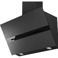 F963B Наклонная вытяжка Kuppersberg/ Наклонная вытяжка Kuppersberg, 90 см, High-Tech, таймер, периметральное всасывание, обратный клапан, сенсорное управление, 3 скорости + турборежим, макс. Производительность 1180 м3/ч, уровень шума 56 дБ, цвет черный