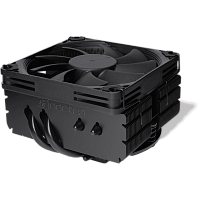 NH-L9x65chromax.black Кулер для процессора/ CPU Cooler Noctua NH-L9x65 chromax.black (95W, 4-pin PWM, 65mm, Al/Cu, 2x6mm, 1x92x92x14mm, 33.84CFM, 23.6dBA, 2500RPM, S: 1954/1851/1700/115X/1200/AM4/AM5, Black)