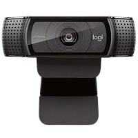 960-000998 Веб-камера/ Logitech Full HD 1080p Pro Webcam C920, USB 2.0, 1920*1080, 15Mpix foto, Mic, Black