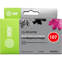 CS-PFI107M -/ Картридж струйный Cactus CS-PFI107M пурпурный (130мл) для Canon IP iPF670/iPF680/iPF685/iPF770/iPF78