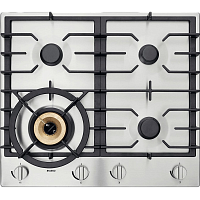 Встраиваемые газовые панели ASKO/ Арт. 476653 ПРОМО ; газовая, 4.8 х 60 х 52.6, 4 конфорки, конфорка повышенной мощности Super Vario Wok, механическое управление, поворотные переключатели, цвет: нержавеющая сталь