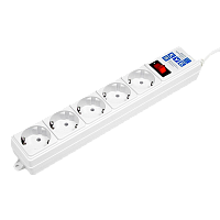 SPG-B-6-WHITE Фильтр-удлинитель Power Cube B 1.9 м 5 розеток (белый) 10А/2,2кВт/ Surge protector Power Cube B 1.9 m 5 outlets (white) 10A / 2.2kW
