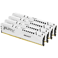 KF552C40BWK4-128 Память оперативная/ Kingston 128GB 5200MT/s DDR5 CL40 DIMM (Kit of 4) FURY Beast White XMP