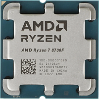 100-000001590 Процессор/ CPU AM5 AMD Ryzen 7 8700F (Phoenix, 8C/16T, 4.1/5.0GHz, 16MB, 65W) OEM