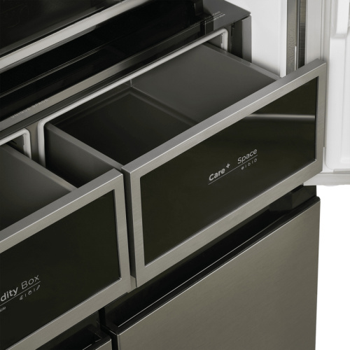 MFF190NFDSX Холодильник MAUNFELD/ Холодильник MAUNFELD, ВхШхГ 1910х835х600 мм, инверторный мотор, No Frost, объем 537 л, сенсорное управление, LED освещение, зона свежести, MultiFlow, суперохлаждение, суперзаморозка, энергоэффективность А+, цвет нержавеющ фото 5