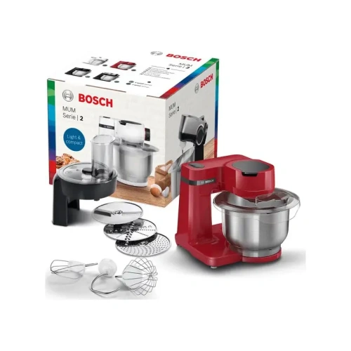 MUMS2ER01 Кухонный комбайн BOSCH/ красный, 700 Вт, 3.8 л фото 4