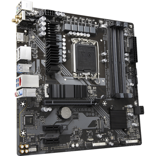 B760MDS3HAXDDR4 Материнская плата/ MB GIGABYTE INTEL B760 s1700, 4xDDR4(128GB), HDMI 2.0/2xDP, 1xPCIe 4.0x16, 2xPCIe 3.0, 1xLAN (2.5GbE), Wi-Fi, BT, 4xSATA 6Gb/s, 2xM.2, 1xUSB-C, 3xUSB 3.2, 2xUSB 2.0, mATX фото 3