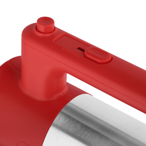 MF-321R Миксер MAUNFELD/ Ручной миксер, 300 Вт, 5 скоростей, венчик, крюк для теста, красный фото 5