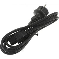 LAN-PP13/SH-1.8-BK Шнур питания Lanmaster LAN-PP13/SH-1.8-BK C13-Schuko проводник.:3x0.75мм2 1.8м 220В 10А черный