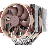 NH-D15G2 Кулер для процессора/ CPU Cooler Noctua NH-D15 G2 (228W, 4-pin PWM, 168mm, Al/Cu, 8x6mm, 2x140mm, 91.5CFM, 24.8dBA, 1500RPM, S: 1851/1700/1200/115X, AM5/AM4, Beige/Brown)