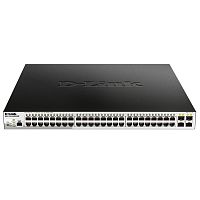 DGS-1210-52MPP/ME/B3A Коммутатор/ DGS-1210-52MPP/ME Managed L2 Metro Ethernet Switch 48x1000Base-T PoE, 4x1000Base-X SFP, PoE Budget 740W, Surge 6KV, CLI, RJ45 Console, Dying Gasp