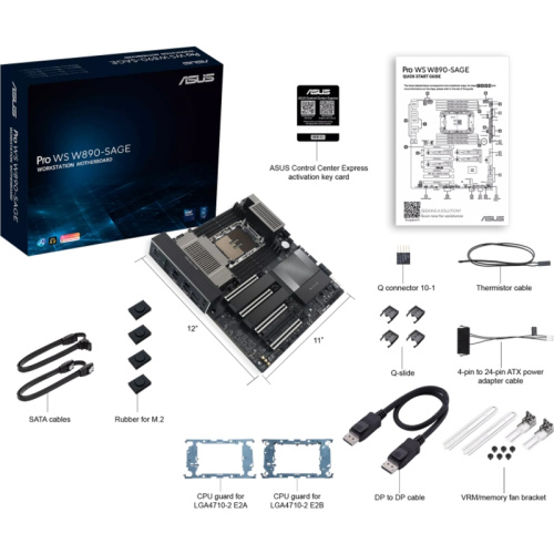 90MB1MW0-M0EAY0 Материнская плата/ ASUS PRO WS W890-SAGE фото 3 90MB1MW0-M0EAY0 Материнская плата/ ASUS PRO WS W890-SAGE фото 3