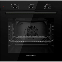 HO603B Встраиваемый духовой шкаф KUPPERSBERG/ Встраиваемый духовой шкаф KUPPERSBERG, электрический, High-Tech, 60 см, объем 80 л, 8 режимов, поворотное управление, макс. Температура 275 градусов, дисплей, таймер, цвет черный