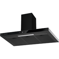 Breeze90Black Вытяжка Maunfeld/ Т-образная вытяжка, 90 см, 800 м3/ч, 47 дБ, 3 скорости, сенсорное управление, таймер, черный