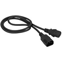 LAN-PP13/14-5.0-BK Шнур питания Lanmaster LAN-PP13/14-5.0-BK C13-С14 проводник.:3x0.75мм2 5м 220В 10А (упак.:1шт) черный