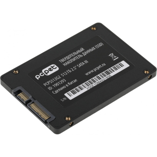 PCPS512G2 Твердотельный накопитель PC Pet SATA-III 512GB PCPS512G2 2.5" OEM [PCPS512G2] фото 4