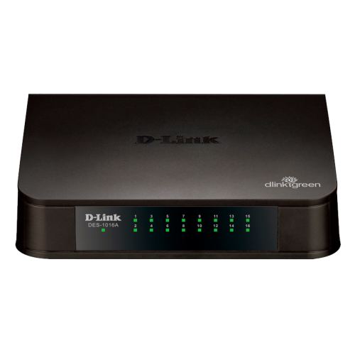 DES-1016A/E2A Коммутатор/ DES-1016A Unmanaged Switch 16x100Base-TX, plastic case