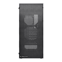 M550-TGBK Корпус без блока питания/ Case HSPD M550, Mesh Mid Tower, Black, TG, 0.45 SPCC, no fans ATX, mATX, mITX 160/340/200mm 2x2.5", 2x3.5", 7xPCI 1xUSB-A 3.0, 2xUSB-A 2.0 395x195x450mm