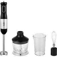 EHB0301B Погружной блендер EVELUX/ Погружной блендер EVELUX, 20 скоростей, 3 насадки, турборежим, кнопочное управление, венчик для взбивания, мерный стакан, защита от перегрева, цвет черный