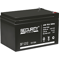 SF1212 Батарея SECURITY FORCE серия SF, SF 1212, напряжение 12В, емкость 12Ач (разряд 20 часов), макс. ток разряда (5 сек.) 16.2А, макс. ток заряда 3.6А, свинцово-кислотная типа AGM, клеммы F2, ДxШxВ 151х98х95мм., вес кг., срок службы 3-5 лет./ Battery SE
