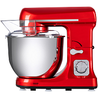 MF-431CH Миксер MAUNFELD/ Планетарный миксер, 1000 Вт , Чаша 5 литров, Импульсный режим, 3 насадки, цвет вишневый