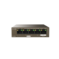 G1105PD IP-COM G1105PD Коммутатор неуправляемый PoE, 5 портов, 5x1 Гбит/с, PoE 4х15,4 Вт (до 30Вт), настольный