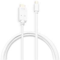 BHPMDPP-HDMI-2 Кабель аудио-видео Buro 1.2v miniDisplayport (m)/HDMI (m) 2м. позолоч.конт. белый (BHP MDPP-HDMI-2)