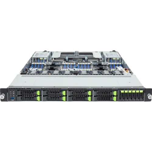 6NR184S91DR000AAV1Z0 Серверная платформа/ Gigabyte R184-S91-AAV1, 1U, 2x LGA 4710 (Socket E2) 350W, 32x DDR5, 6 x 9.5mm E1.S NVMe + 8x 2.5" NVMe/SATA/SAS-4* (need hba/raid), 2 x M.2 (2280/22110) + Internal M.2 (2280), 2 x 1 Gb/s LAN (Intel I350-AM2) + 1x фото 3