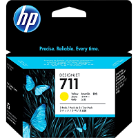 Набор картриджей/ HP 711 3-Pack 29-ml Yellow Ink Cartridge