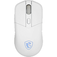 S12-4301440-CLA Мышь MSI VERSA 300 W MS-8ZBD белый оптическая 8000dpi беспров. BT/Radio USB 5but (S12-4301440-CLA)