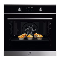 EOD6P66WX Встраиваемые электрические духовки ELECTROLUX/ Электрический духовой шкаф с конвекцией, приготовление на пару, объем 72 л, 10 режимов, автопрограммы, очистка пиролитическая, 3 стекла в дверце, направляющие проволочные + телескопические (1 уровен