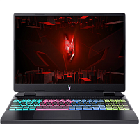 Ноутбук/ ACER Aspire Nitro AN16-42-R2ZA 16"(1920x1200 (матовый) IPS)/AMD Ryzen 7 8845HS(3.8Ghz)/16384Mb/1024PCISSDGb/noDVD/Ext:nVidia GeForce RTX4050(6144Mb)/Cam/BT/WiFi/50WHr/war 1y/2.2kg/Black/NoOS