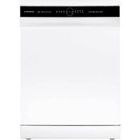 MWF60121W Посудомоечная бытовая машина MAUNFELD/ Отдельностоящая ПММ, Ширина 60, 12 комплектов, 6 программ мойки, дисплей, отсрочка старта, аквастоп, 1/2 загрузки, белый