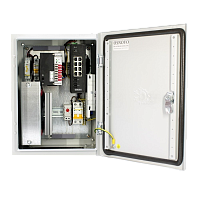 OS-34TB1(SW-80802-IM) Коммутатор/ Уличный Web-управляемый коммутатор с термостабилизацией и резервным питанием на базе уличной станции OSNOVO OS-34TB1.Порты: 2 x GE (10/100/1000BASE-T) с PoE (до 90W) + 6 x GE (10/100/1000BASE-T) с PoE (до 30W)+ 2 x GE SFP