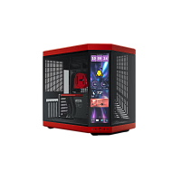 CS-HYTE-Y70TTI-RB Корпус без блока питания/ Case HYTE Y70 Touch Infinite, Midi-Tower, TG, LCD, no fans, 2xUSB-A 3.2, 1xUSB Type-C, E-ATX, ATX, mATX, mITX Black Cherry