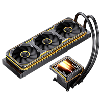 TX-360Black Система жидкостного охлаждения/ Water Cooling System JONSBO TX-360 Black (325W, 360mm, LED, Black, ARGB/ Fans: 3x120mm, 62.4CFM, 37.3dBA, 2400RPM/ Pump height 70.6mm, 5000RPM, Rad thickness 27mm/ S: 1851, 17XX, 1200, 115X, AM5, AM4)