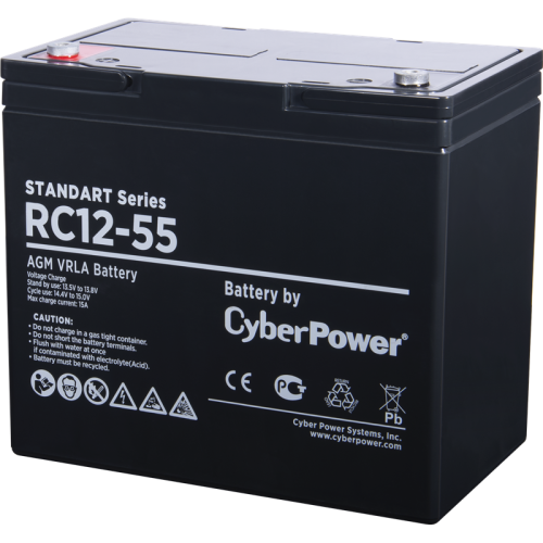 Аккумуляторная батарея SS CyberPower RC 12-55 / 12 В 55 Ач фото 2