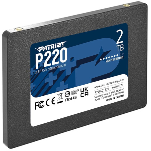 P220S2TB25 Твердотельный накопитель Patriot SATA-III 2TB P220S2TB25 P220 2.5" [P220S2TB25] фото 3