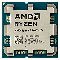 100-000001084 Процессор/ APU AM5 AMD Ryzen 7 9800X3D (Granite Ridge AM5,8C/16T, 4.7/5.2GHz, 96MB, 120W, Radeon Graphics) OEM