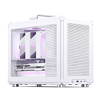 C6MAXWhite Корпус без блока питания/ Case JONSBO C6 MAX Handle, Mini-Tower, TG, no fan, 1xUSB-A 3.0 + 1xUSB-C 3.1, mATX, mITX White