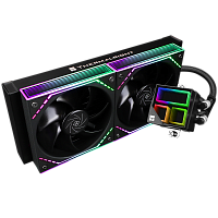 F-INFINITY-BL-240 Водяное охлаждение для процессора/ Water Cooling System Thermalright Frozen Infinity 240 (240mm, Black, ARGB/ Fans: 2x120mm, 68.9CFM, 28.2dBA, 2000RPM/ Pump height 60mm, Rad thickness 27mm/ S: 1700, 1200, 1851, 115X, AM5, AM4)