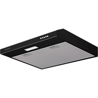 TailPush60Black Вытяжка Maunfeld/ Плоская настенная вытяжка, 60 см, 420 м3/ч, 59 дБ, 3 скорости, цвет: черный