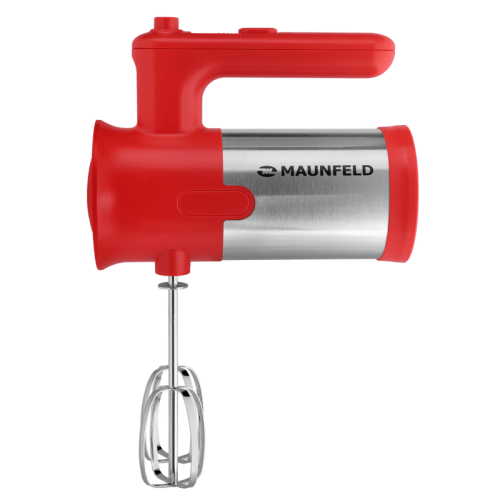 MF-321R Миксер MAUNFELD/ Ручной миксер, 300 Вт, 5 скоростей, венчик, крюк для теста, красный фото 4